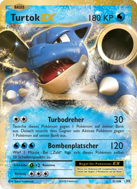 Blastoise EX [Rapid Spin | Splash Bomb]
