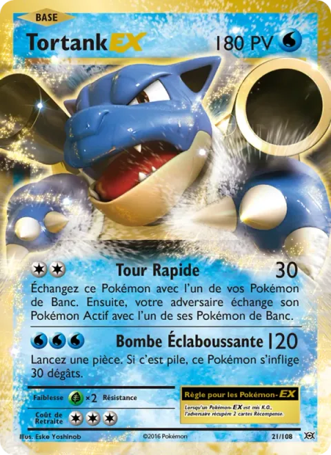Blastoise EX [Rapid Spin | Splash Bomb]