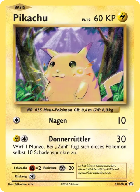 Pikachu [Gnaw | Thunder Jolt]