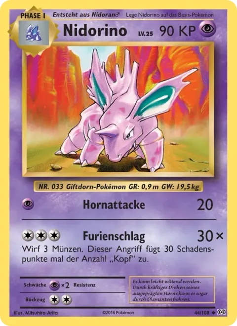 Nidorino [Horn Attack | Fury Attack]