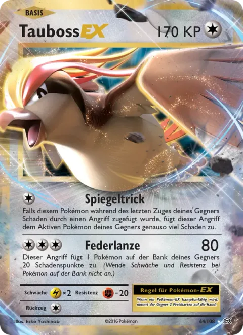 Pidgeot EX [Mirror Move | Feather Lance]