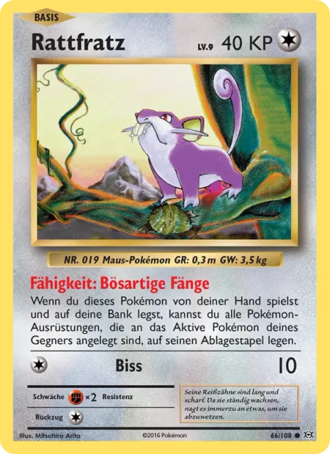 Rattata [Mischievous Fang | Bite]