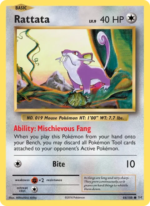 Rattata [Mischievous Fang | Bite]