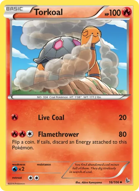 Torkoal [Live Coal | Flamethrower]