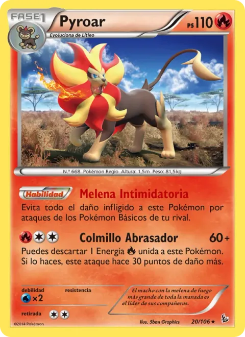 Pyroar [Intimidating Mane | Scorching Fang]