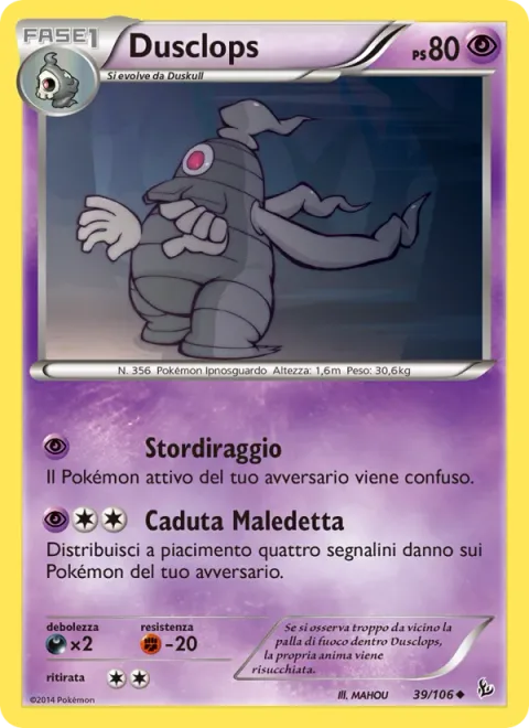 Dusclops [Confuse Ray | Cursed Drop]