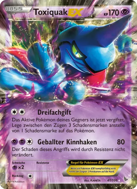 Toxicroak EX [Triple Poison | Smash Uppercut]