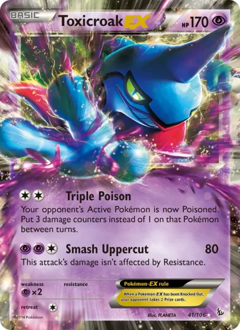 Toxicroak EX [Triple Poison | Smash Uppercut]