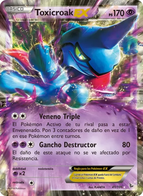 Toxicroak EX [Triple Poison | Smash Uppercut]