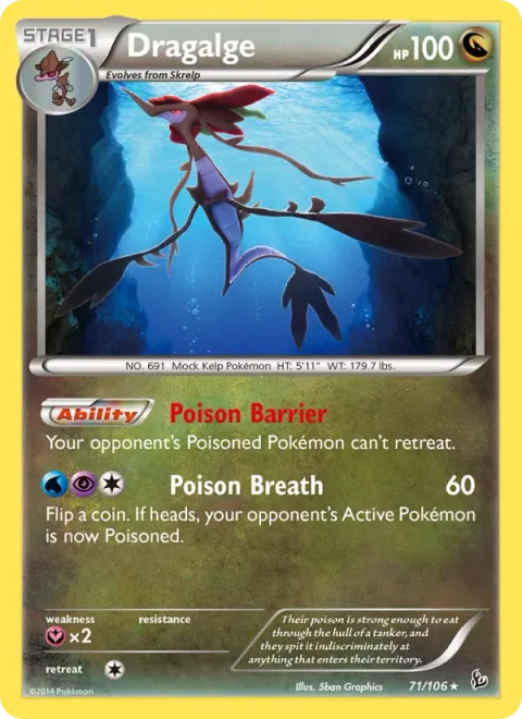 Dragalge [Poison Barrier | Poison Breath]