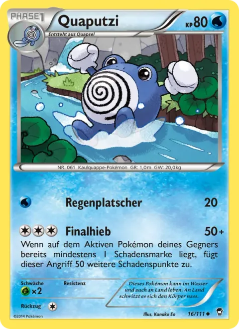 Poliwhirl [Rain Splash | Finishing Blow]