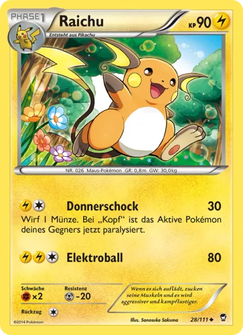 Raichu [Thunder Shock | Electro Ball]
