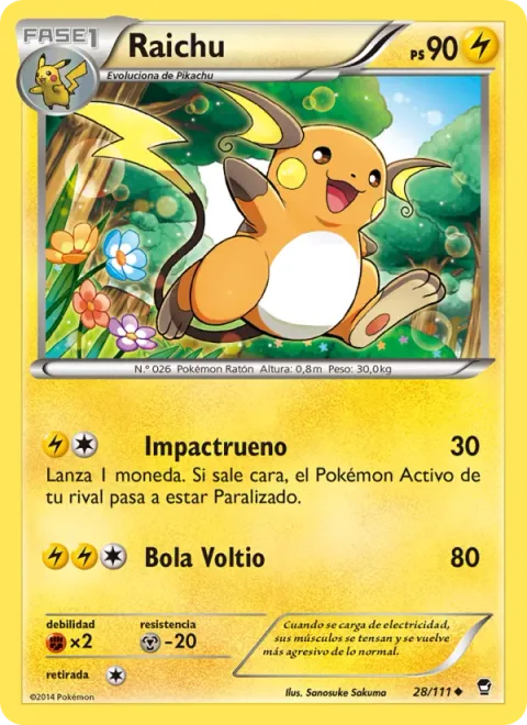Raichu [Thunder Shock | Electro Ball]