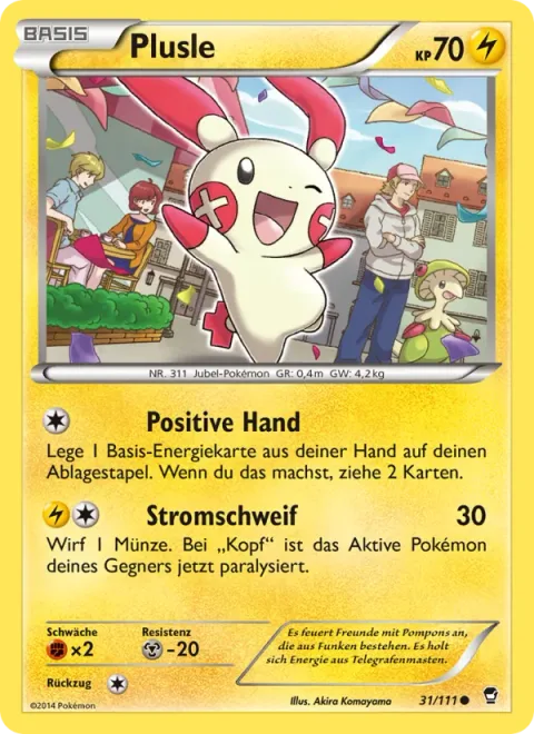 Plusle [Positive Hand | Electric Tail]