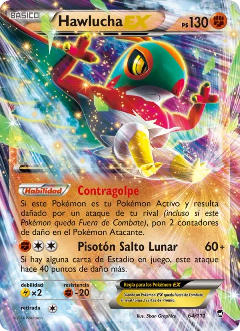 Hawlucha EX [Counterattack | Moonsault Stomp]