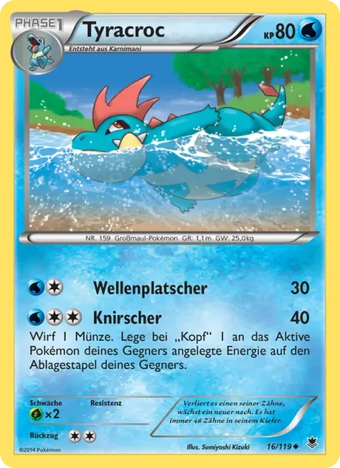 Croconaw [Wave Splash | Crunch]