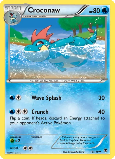 Croconaw [Wave Splash | Crunch]