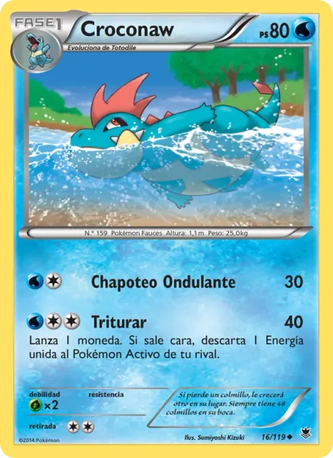 Croconaw [Wave Splash | Crunch]