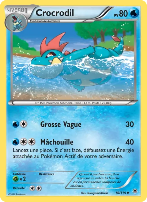 Croconaw [Wave Splash | Crunch]