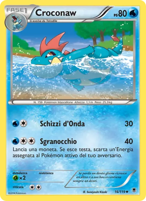 Croconaw [Wave Splash | Crunch]
