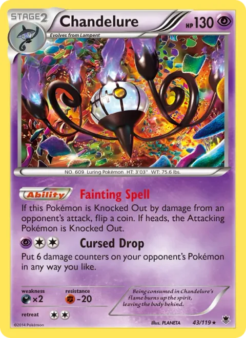 Chandelure [Fainting Spell | Cursed Drop]