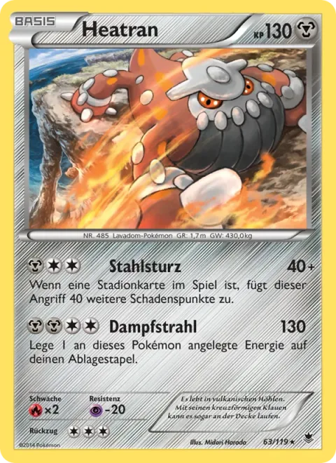 Heatran [Steel Drop | Steam Blast]