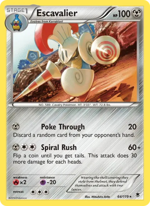 Escavalier [Poke Through | Spiral Rush]