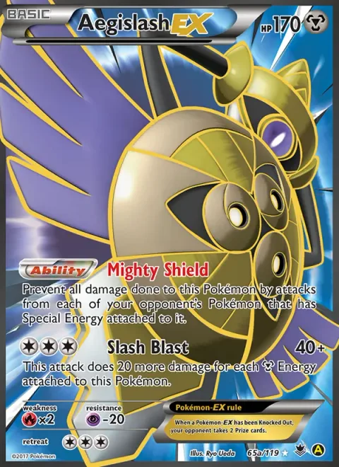 Aegislash EX [Mighty Shield | Slash Blast]
