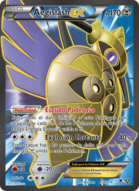 Aegislash EX [Mighty Shield | Slash Blast]