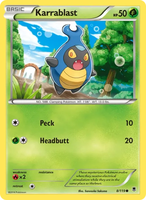 Karrablast [Peck | Headbutt]