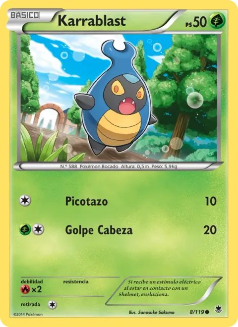 Karrablast [Peck | Headbutt]