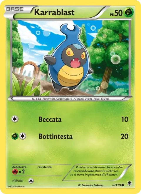 Karrablast [Peck | Headbutt]