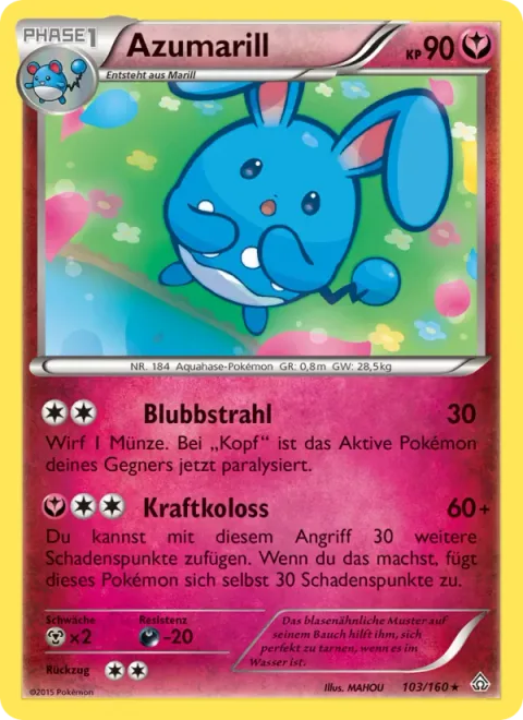 Azumarill [Bubble Beam | Superpower]