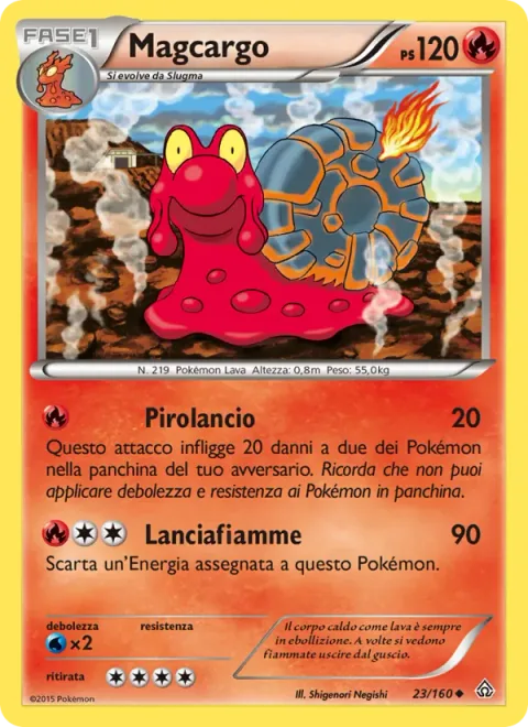 Magcargo [Flame Burst | Flamethrower]