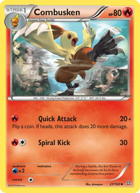 Combusken [Quick Attack | Spiral Kick]