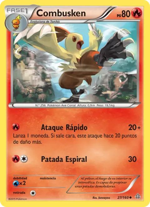 Combusken [Quick Attack | Spiral Kick]