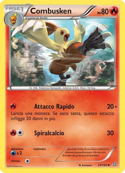 Combusken [Quick Attack | Spiral Kick]