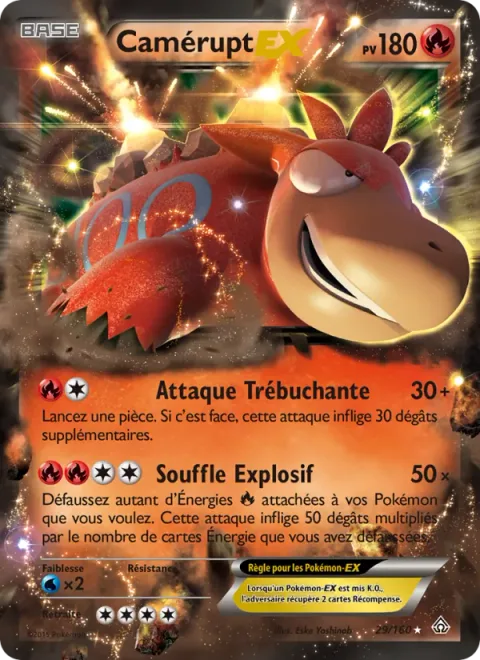 Camerupt EX [Tumbling Attack | Explosive Jet]
