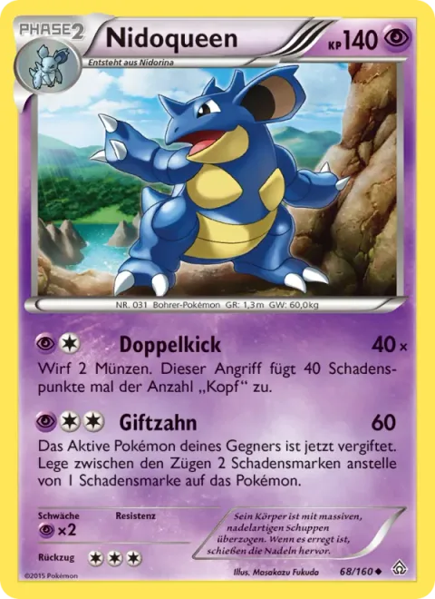 Nidoqueen [Double Kick | Poison Fang]