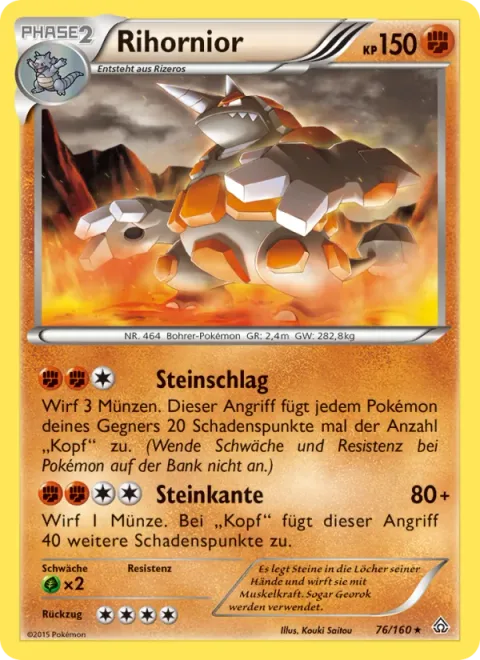 Rhyperior [Rock Shower | Stone Edge]