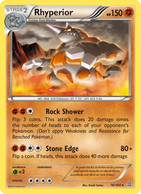 Rhyperior [Rock Shower | Stone Edge]