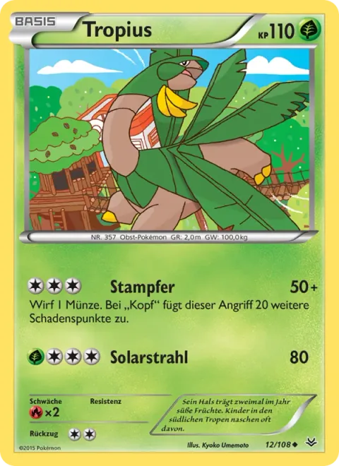 Tropius [Stomp | Solar Beam]