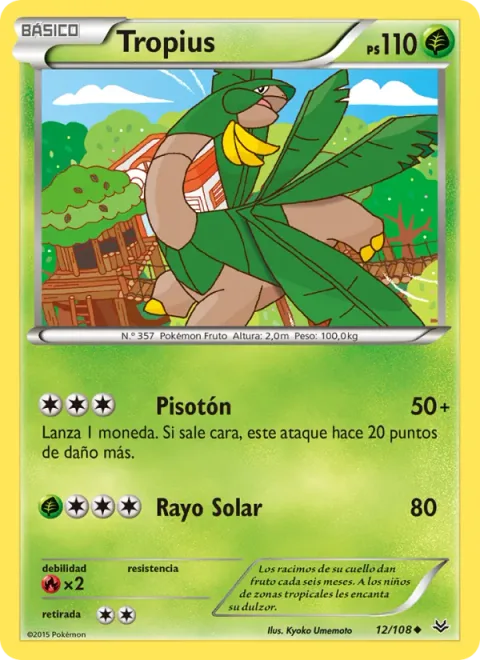 Tropius [Stomp | Solar Beam]