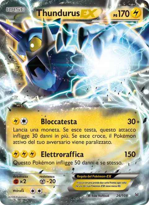 Thundurus EX [Headlock | Voltage Rush]
