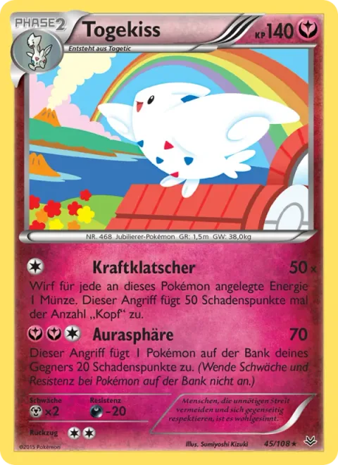 Togekiss [Powerful Slap | Aura Sphere]