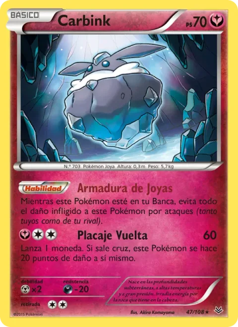 Carbink [Jewel Armor | Spin Tackle]
