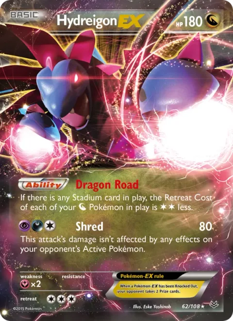 Hydreigon EX [Dragon Road | Shred]