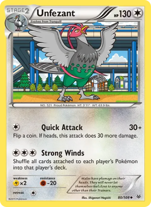 Unfezant [Quick Attack | Strong Winds]
