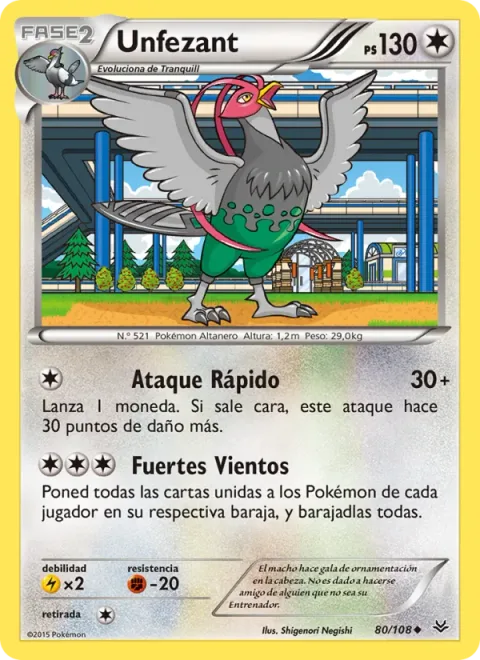 Unfezant [Quick Attack | Strong Winds]