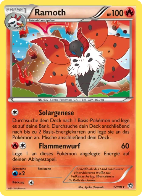 Volcarona [Solar Birth | Flamethrower]